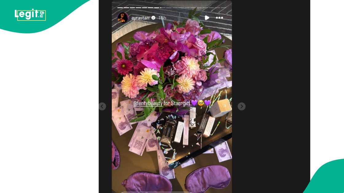 Ayra Starr receives gifts from Rihanna's brand following third album release.