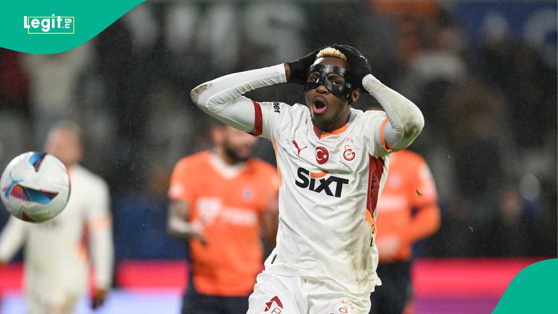 Victor Osimhen during Galatasary's match against Basaksehir