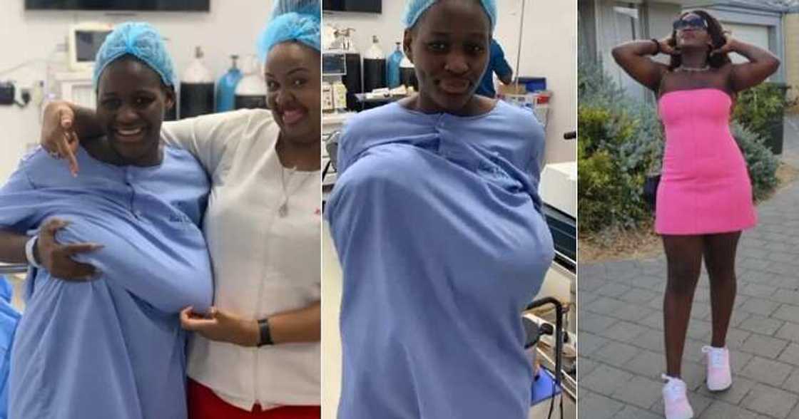 Woman undergoes body surgery Woman undergoes body surgery