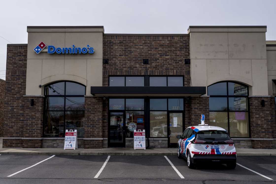 A Domino's restaurant in Trenton, Michigan, US, on Wednesday 10 April 2024. A Domino's restaurant in Trenton, Michigan, US, on Wednesday 10 April 2024.