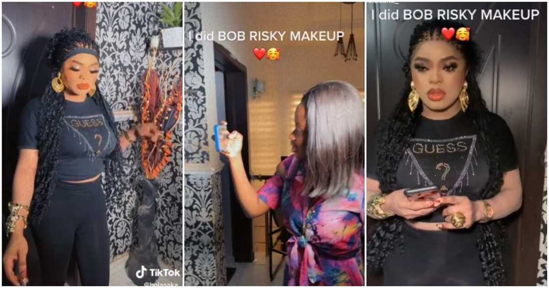 Rare video of Bobrisky, Okuneye Idris Olanrewaju, lady ho did Bobrisky's makeup, lady shares rare video of Bobrisky Rare video of Bobrisky, Okuneye Idris Olanrewaju, lady ho did Bobrisky's makeup, lady shares rare video of Bobrisky
