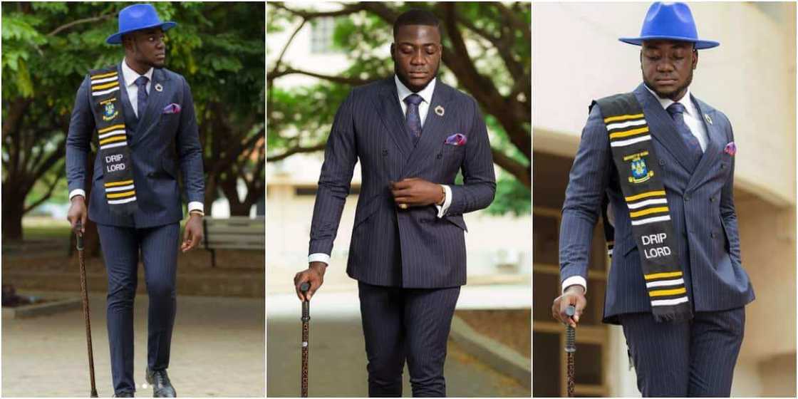Yes, I did it - Ghanaian student celebrates as he graduates with law degree from Legon Yes, I did it - Ghanaian student celebrates as he graduates with law degree from Legon