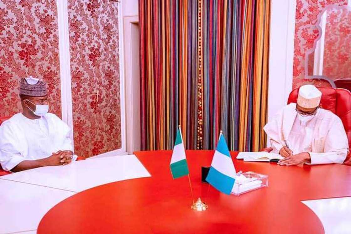 Nigeria’s unity not negotiable, Yahaya Bello declares after meeting Buhari