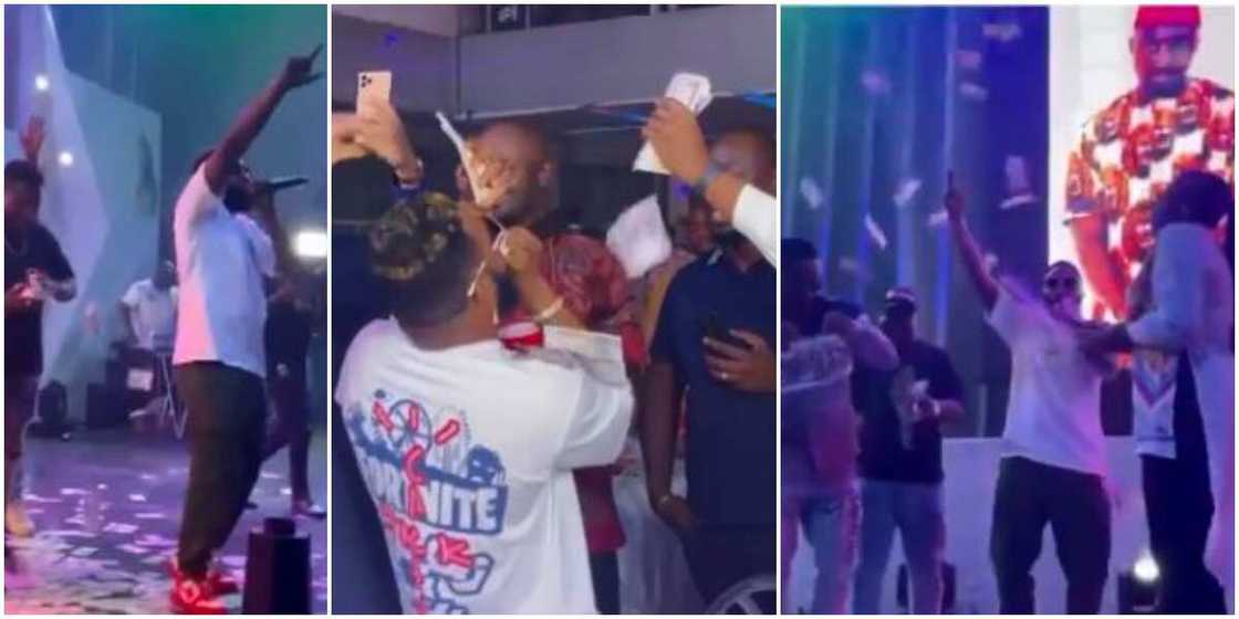Dem Wan Kill Me with Money: Singer Kcee Exclaims as Fans Make it Rain Cash on Him in New Video Dem Wan Kill Me with Money: Singer Kcee Exclaims as Fans Make it Rain Cash on Him in New Video