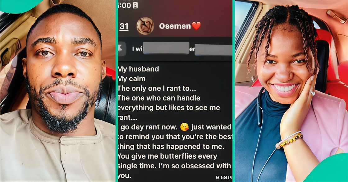 Man shares the messages he received from his wife on WhatsApp.