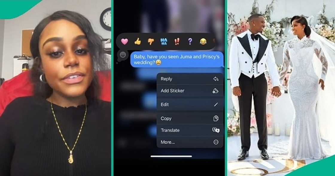 Man gives epic reply to girlfriend who asked for Priscilla Ojo and Juma Jux's kind of wedding Man gives epic reply to girlfriend who asked for Priscilla Ojo and Juma Jux's kind of wedding