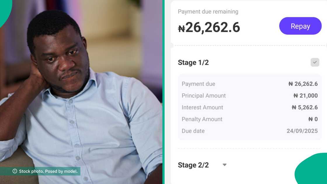 Man shows people what loan app displayed after he borrowed N37,800 from it, expresses confusion Man shows people what loan app displayed after he borrowed N37,800 from it, expresses confusion