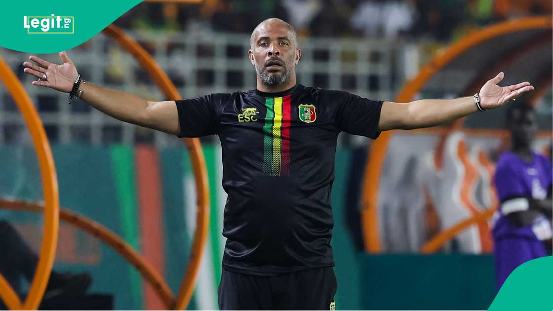 Eric Chelle, Mali, Tunisia, Gor Koulibaly Stadium, Korhogo, Ivory Coast, AFCON 2023. Eric Chelle, Mali, Tunisia, Gor Koulibaly Stadium, Korhogo, Ivory Coast, AFCON 2023.