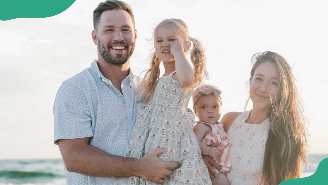 Will Compton with his wife, Charo and daughters, Cerulean Belle and Scottie.