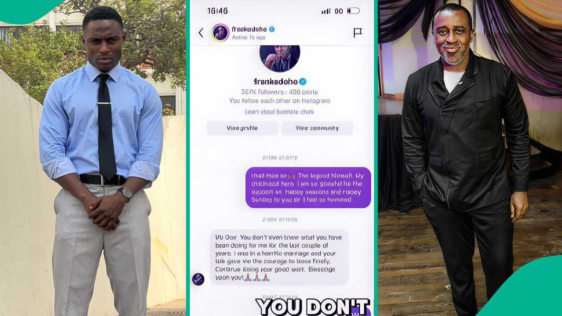Mixed reactions as doctor releases message Frank Edoho sent him 5 months ago
