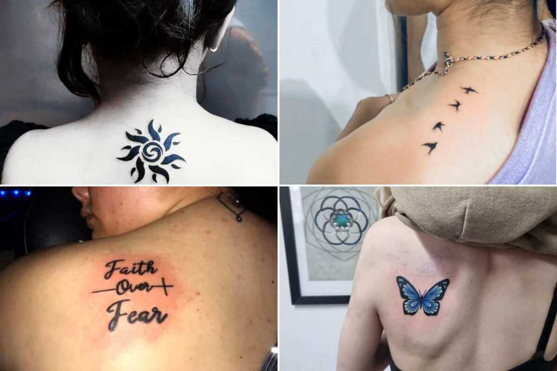 minimalistic back tattoo minimalistic back tattoo