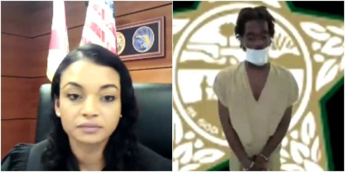 Bidiyon wanda ake zargi yana nuna soyayyarsa ga kyakyawar alkalin da take masa shari'a Bidiyon wanda ake zargi yana nuna soyayyarsa ga kyakyawar alkalin da take masa shari'a