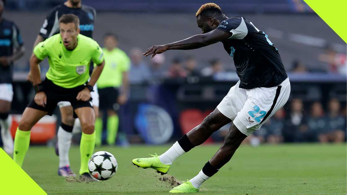 Victor Boniface made his UEFA Champions League debut during Bayer Leverkusen's 4-0 win over Feyenoord. Victor Boniface made his UEFA Champions League debut during Bayer Leverkusen's 4-0 win over Feyenoord.