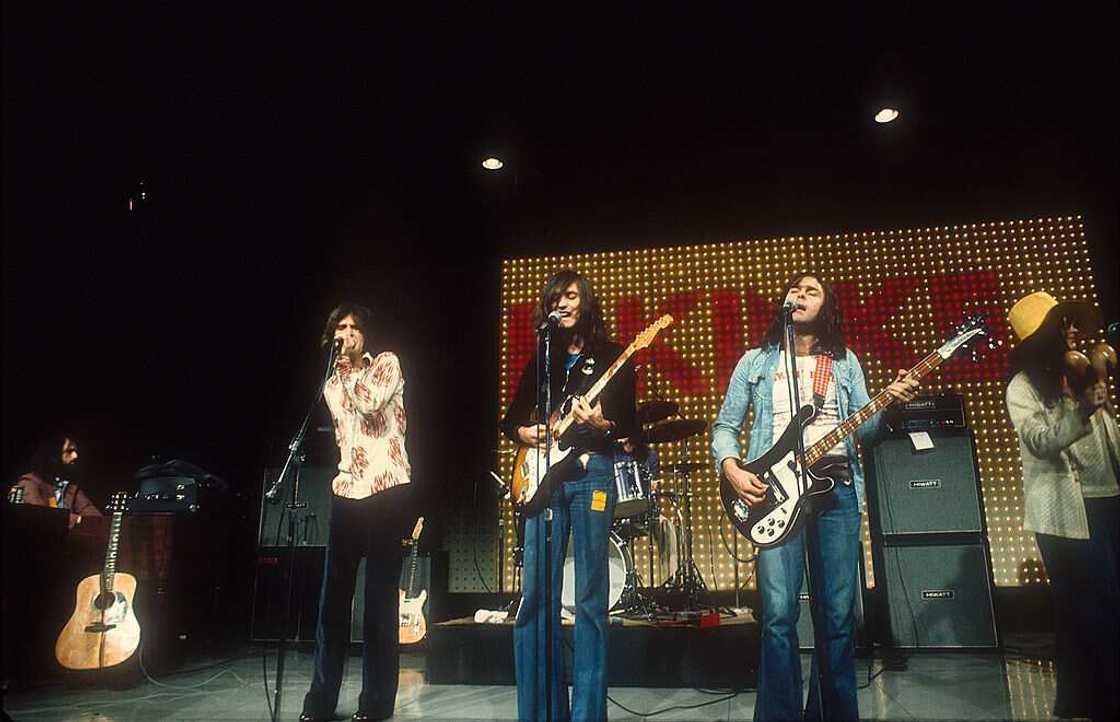 The Kinks performing on stage The Kinks performing on stage