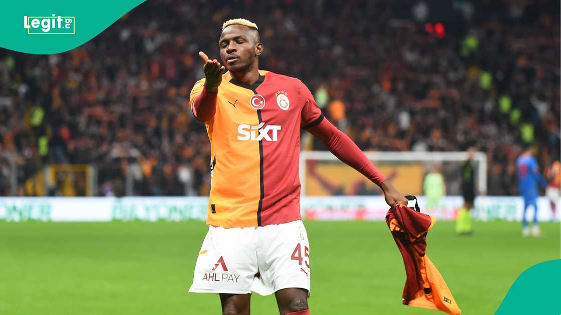 Victor Osimhen, Galatasaray, Goztepe, RAMS Park, Istanbul, Turkiye, Super Lig. Victor Osimhen, Galatasaray, Goztepe, RAMS Park, Istanbul, Turkiye, Super Lig.