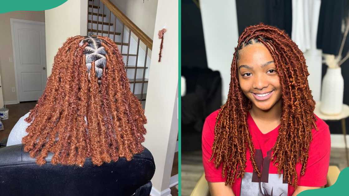 Ginger butterfly locs Ginger butterfly locs