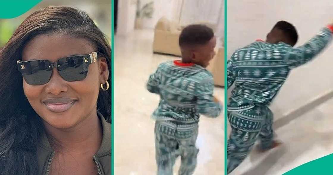 Mum catches little son eating bread at 12 midnight Mum catches little son eating bread at 12 midnight