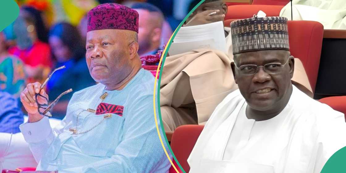 Drama as Akpabio, Goje clash during plenary Drama as Akpabio, Goje clash during plenary