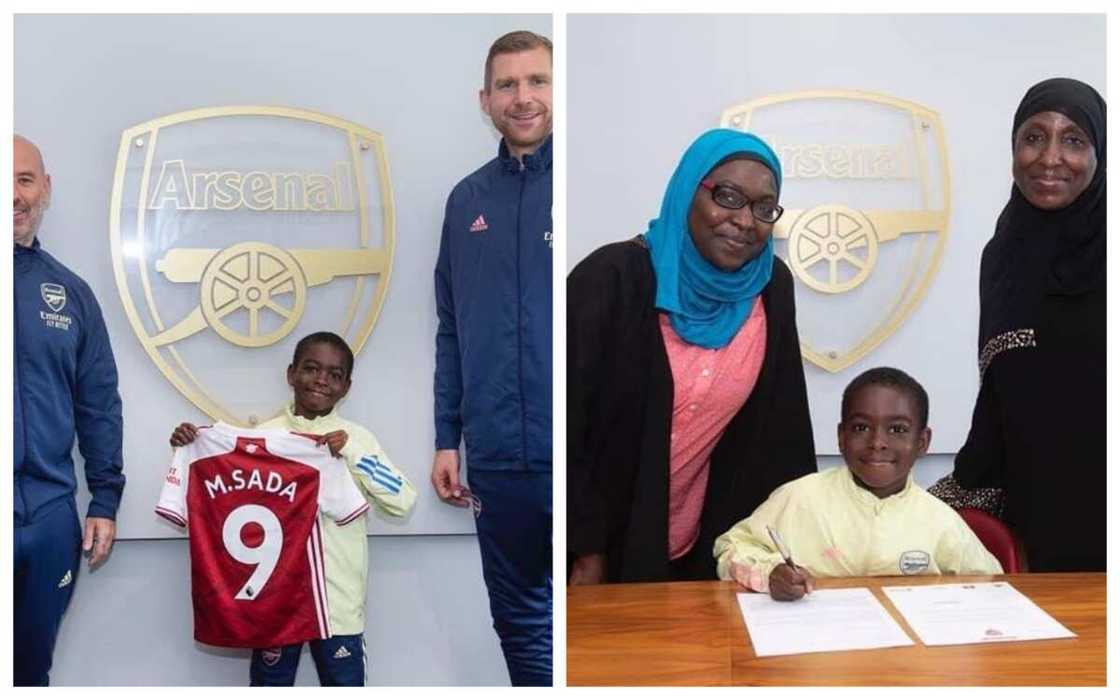 Kungiyar Kwallon Arsenal ta dauki dan Najeriya, Munir Sada, mai shekara 9 da haihuwa Kungiyar Kwallon Arsenal ta dauki dan Najeriya, Munir Sada, mai shekara 9 da haihuwa