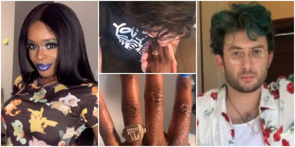 American Rapper Azealia Banks announces engagement to boyfriend, flaunts her Jewish ring American Rapper Azealia Banks announces engagement to boyfriend, flaunts her Jewish ring