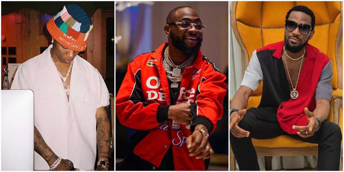 Wizkid, Davido, D'banj