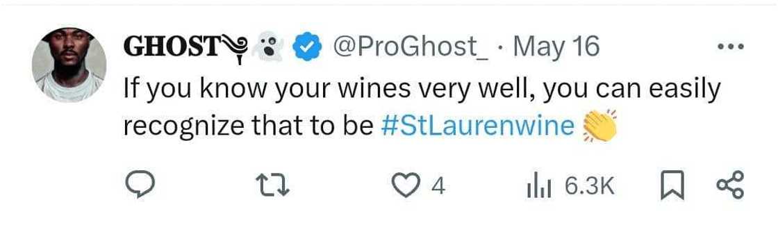 Royal Homecoming: St. Lauren Wine Bottle Triggers Excitement Among Nigerians Royal Homecoming: St. Lauren Wine Bottle Triggers Excitement Among Nigerians