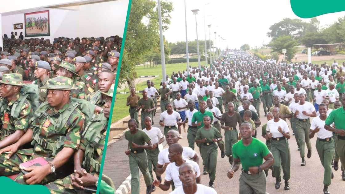 Nigerian Defence academy students during training