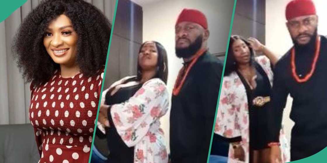 Yul Edochie's first wife May with him and Judy