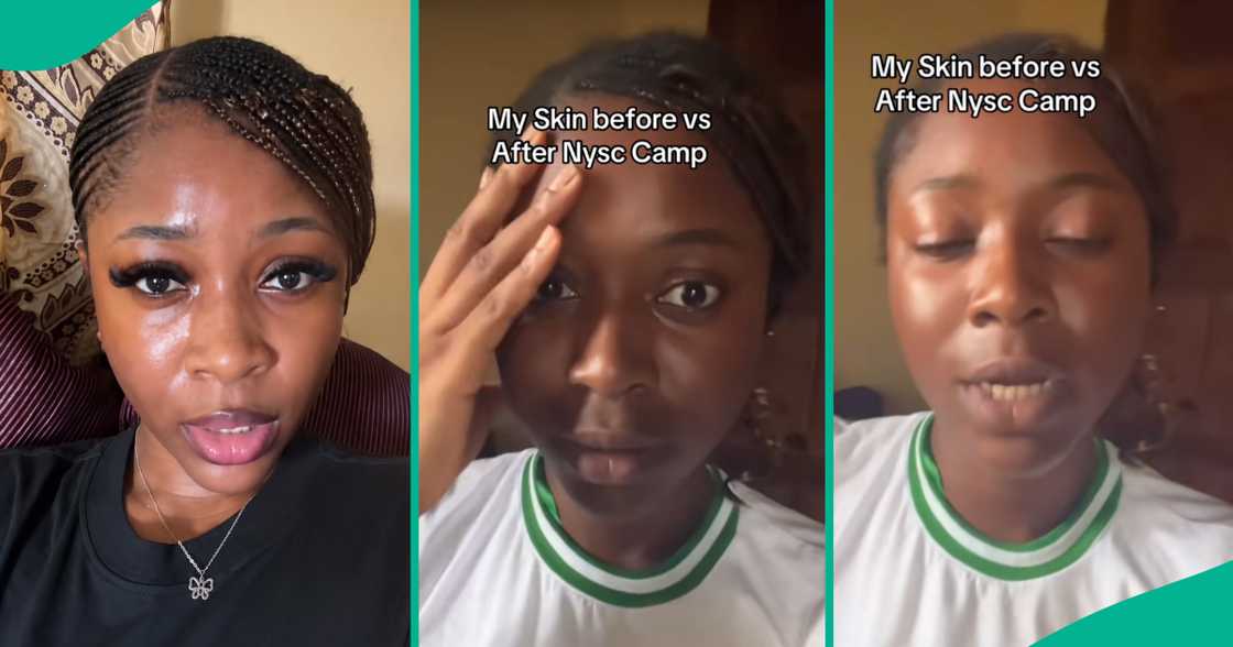 Lady shares how her skin transformed after three weeks at NYSC orientation camp.