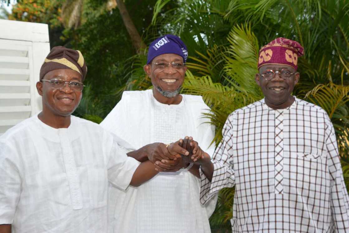 Oyetola, Aregbesola, Tinubu