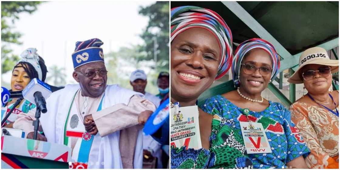 Tinubu, Joke Silva at APC presidential rally