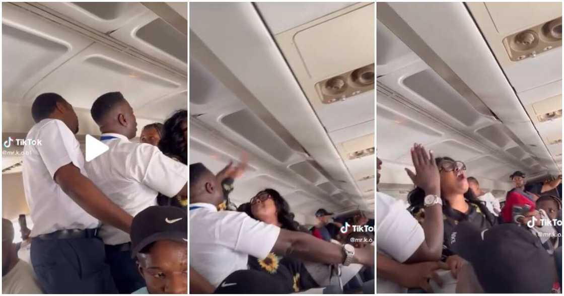Woman on Nigerian aeroplane, I am not breathing Woman on Nigerian aeroplane, I am not breathing