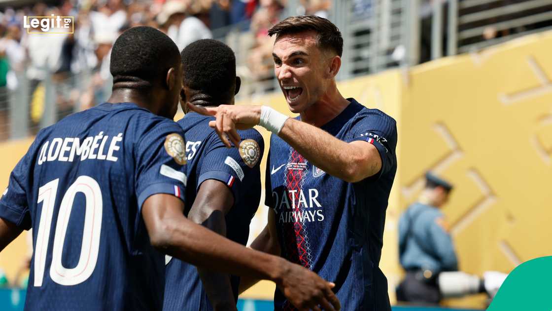 Ousmane Dembele, Fabian Ruiz, Paris Saint-Germain, Real Madrid, FIFA Club World Cup Ousmane Dembele, Fabian Ruiz, Paris Saint-Germain, Real Madrid, FIFA Club World Cup
