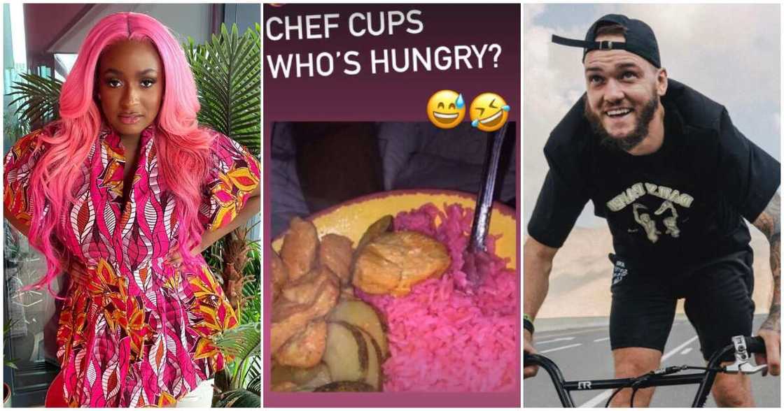 Cuppy and her jollof Cuppy and her jollof