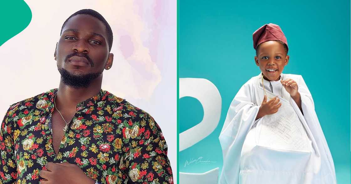 Tobi Bakre and son on football. Tobi Bakre and son on football.