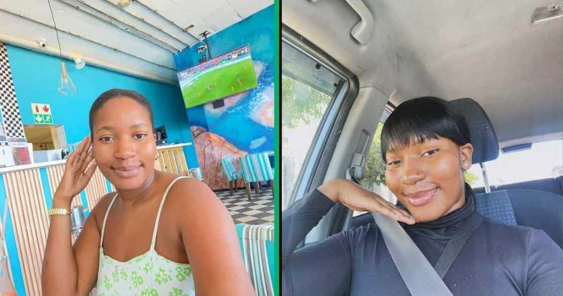 A lady took to TikTok to showcase how she cried at the hair salon. A lady took to TikTok to showcase how she cried at the hair salon.