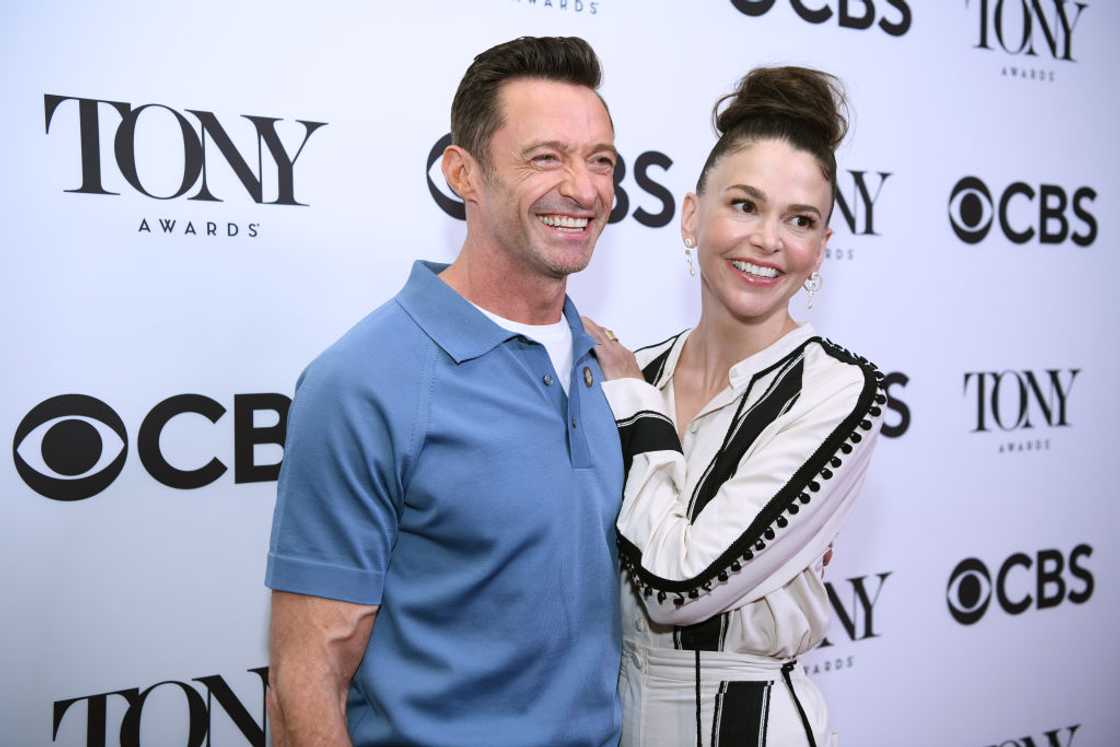 Hugh Jackman and Sutton Foster at Sofitel New York