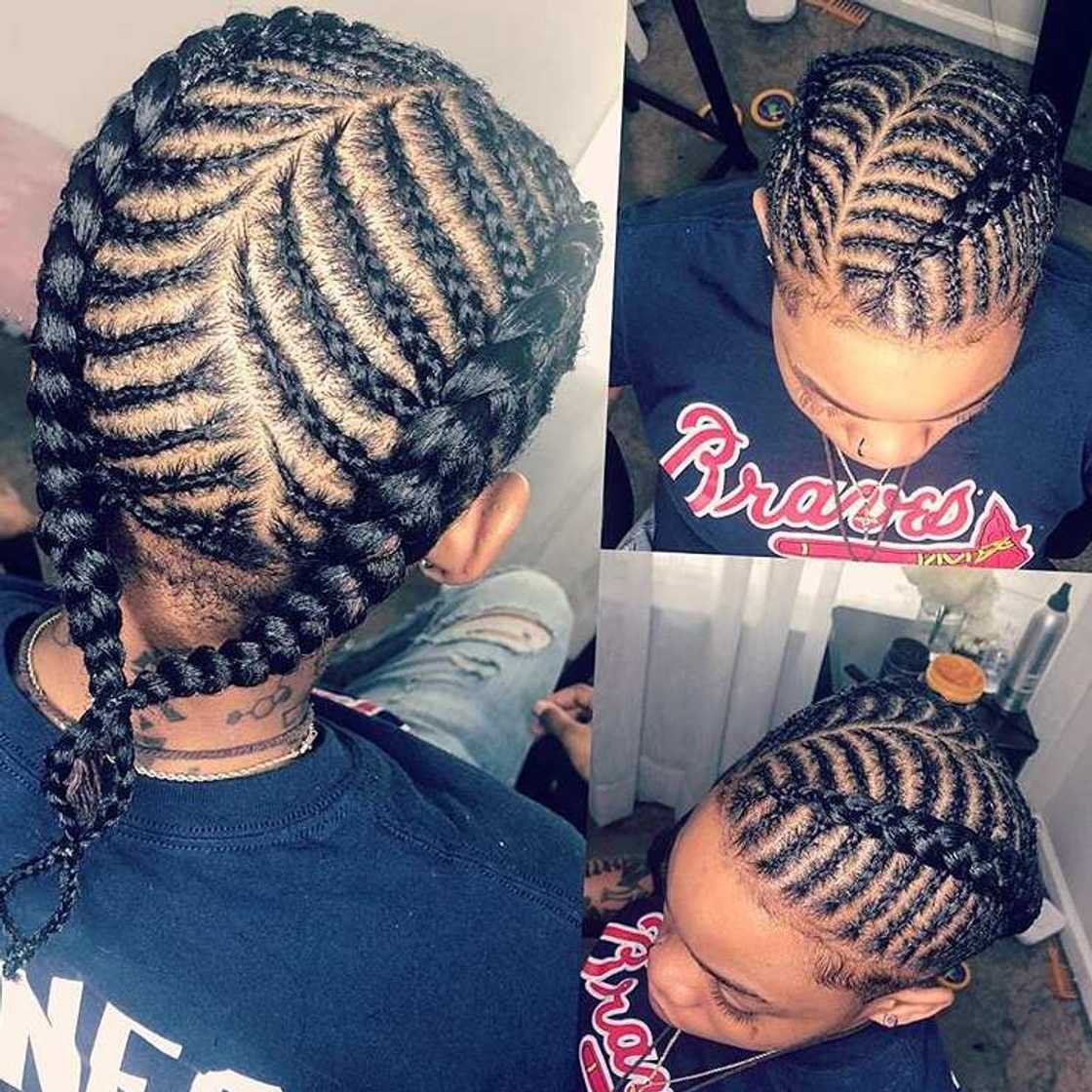 fishbone braids ideas