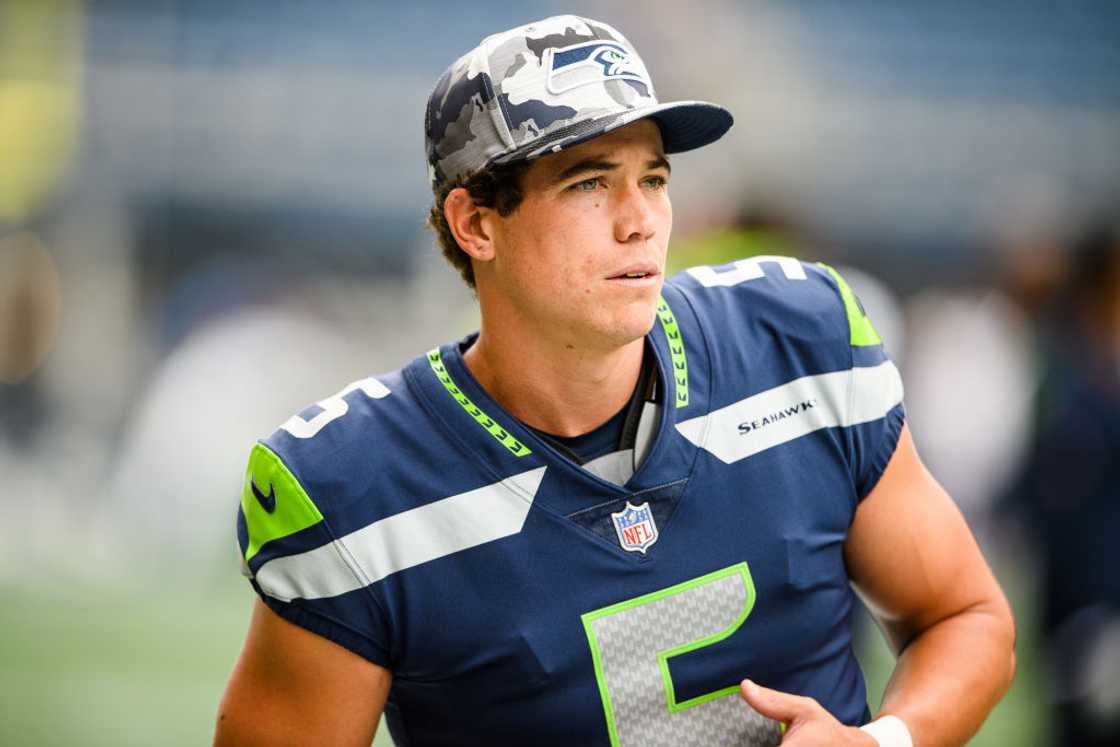 Jason Myers looks on before the preseason game against the Chicago Bears