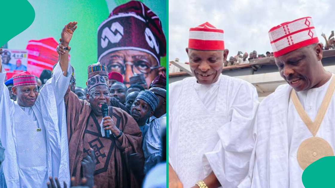 Abdullahi Ganduje ya daga hannun Abba Kabir Yusuf