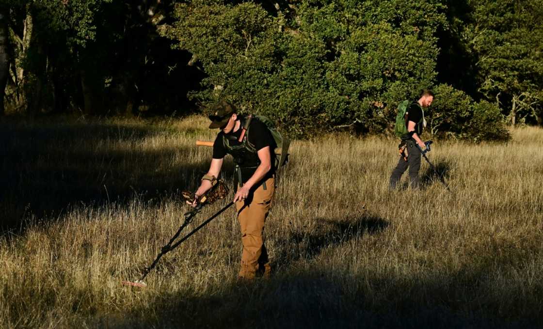 YouTuber Matt James (L) and Cody Blanchard of Heritage Gold Rush use metal detectors in El Dorado County, California YouTuber Matt James (L) and Cody Blanchard of Heritage Gold Rush use metal detectors in El Dorado County, California