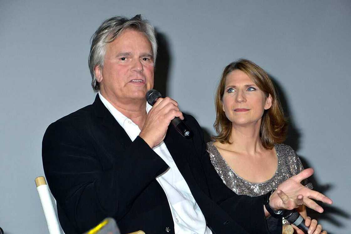 Richard Dean Anderson and interpreter at the Jules Vernes Awards 20th Anniversary Ceremony