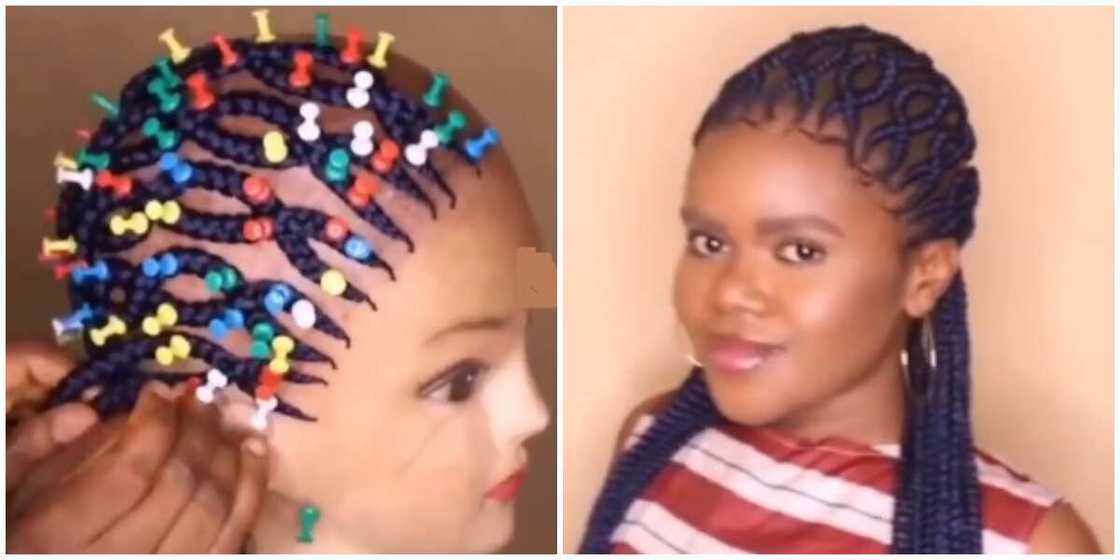 Photos of the wig and the designer. Photos of the wig and the designer.