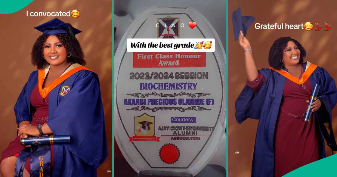 Lady who transferred from OAU to Ajayi Crowther University bags first class in Biochemistry Lady who transferred from OAU to Ajayi Crowther University bags first class in Biochemistry