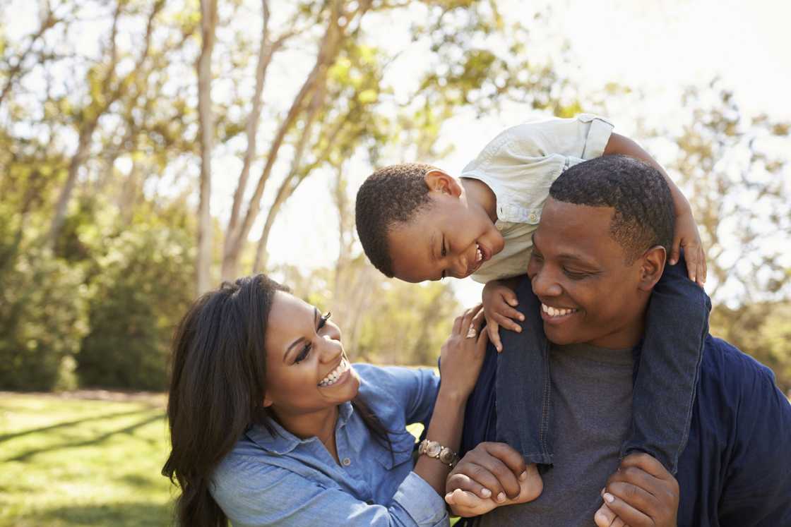 A happy family A happy family