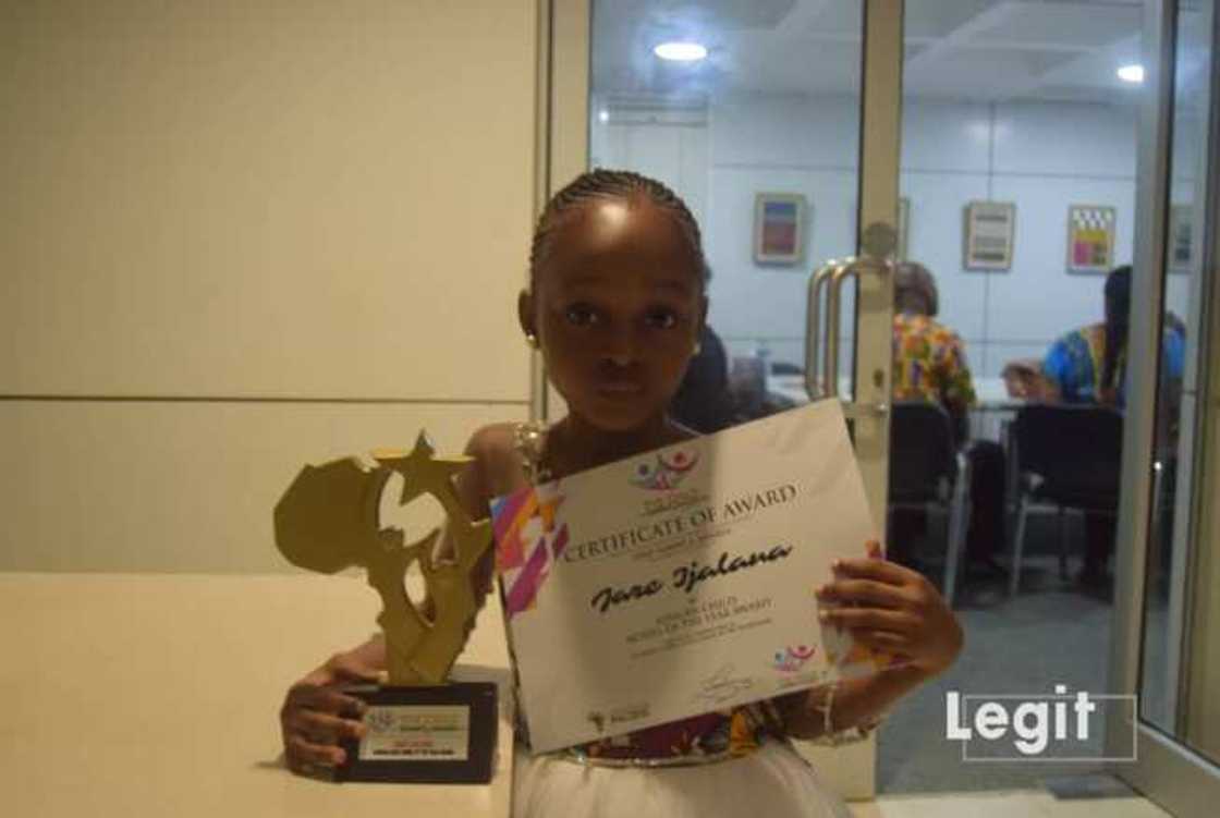 Exclusive: Most Beautiful Girl in the World Jare Ijalana wins African Child Fashion Personality Award in Ghana