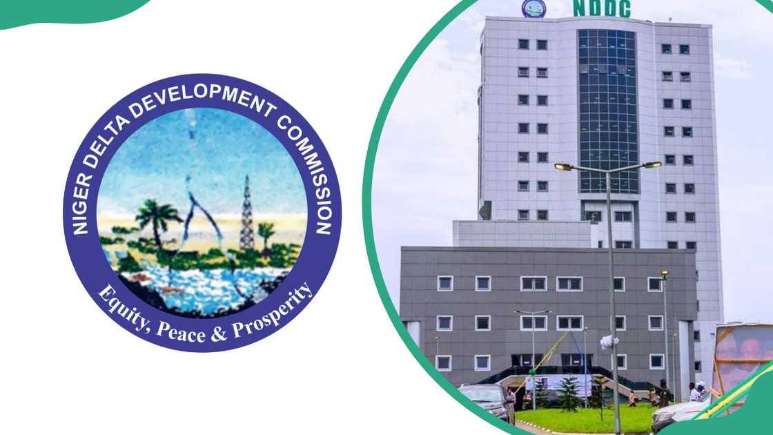 NDDC logo and headquaters NDDC logo and headquaters