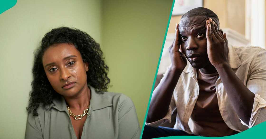 Lady weeps as boyfriend leaves her Lady weeps as boyfriend leaves her