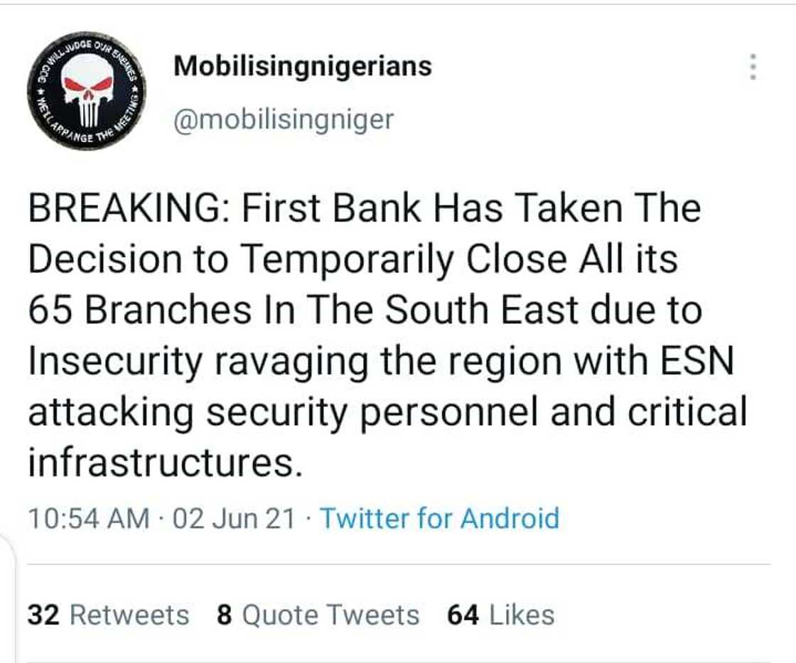 FACT CHECK: First Bank Did Not Suspend Operations in the Southeast FACT CHECK: First Bank Did Not Suspend Operations in the Southeast