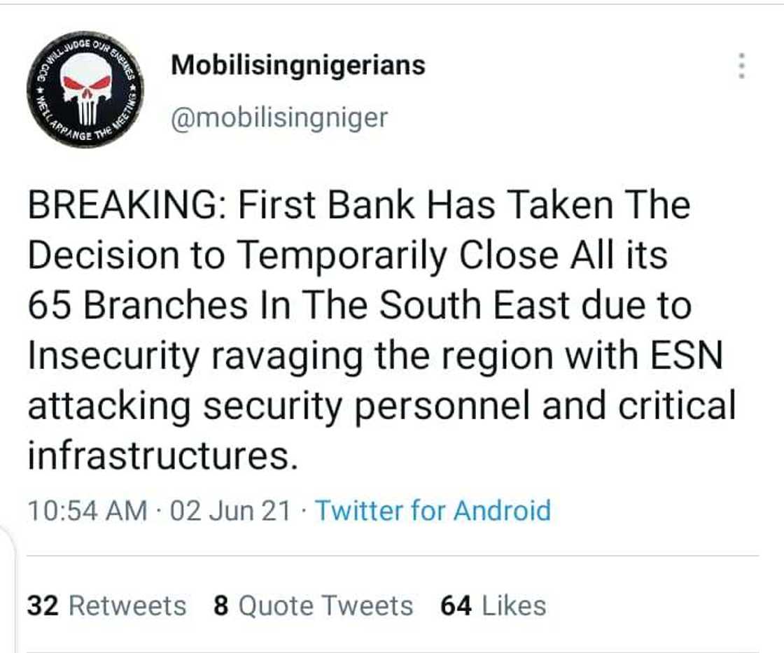 FACT CHECK: First Bank Did Not Suspend Operations in the Southeast